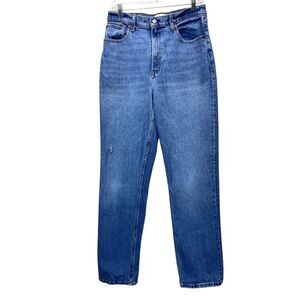 Abercrombie Fitch Curve Love 90s Straight Sz 30/10 Ultra High Rise Jeans Blue